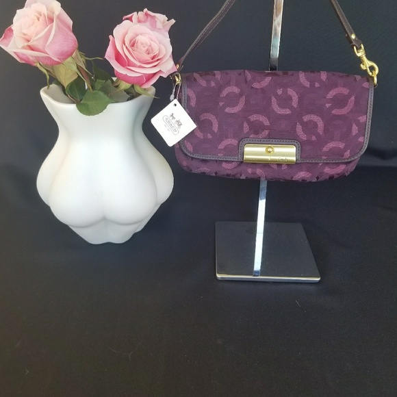 Coach Handbags - NWT Coach Wristlet/Small Purse Purple Logo Design